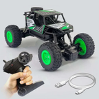 Zexxus Rechargeable Rock Crawling 2WD/4x4 Rally RC Monster Truck – Green