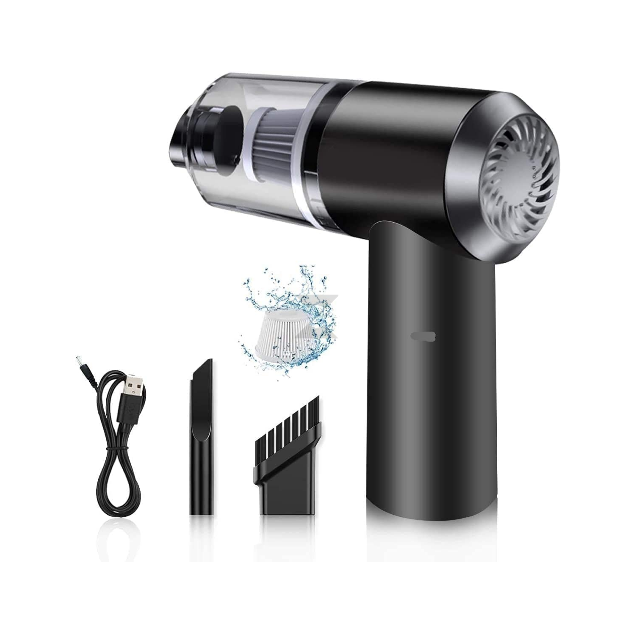 Portable Vacuum Suction Cleaner – Wireless Handheld Air Duster with LED Light