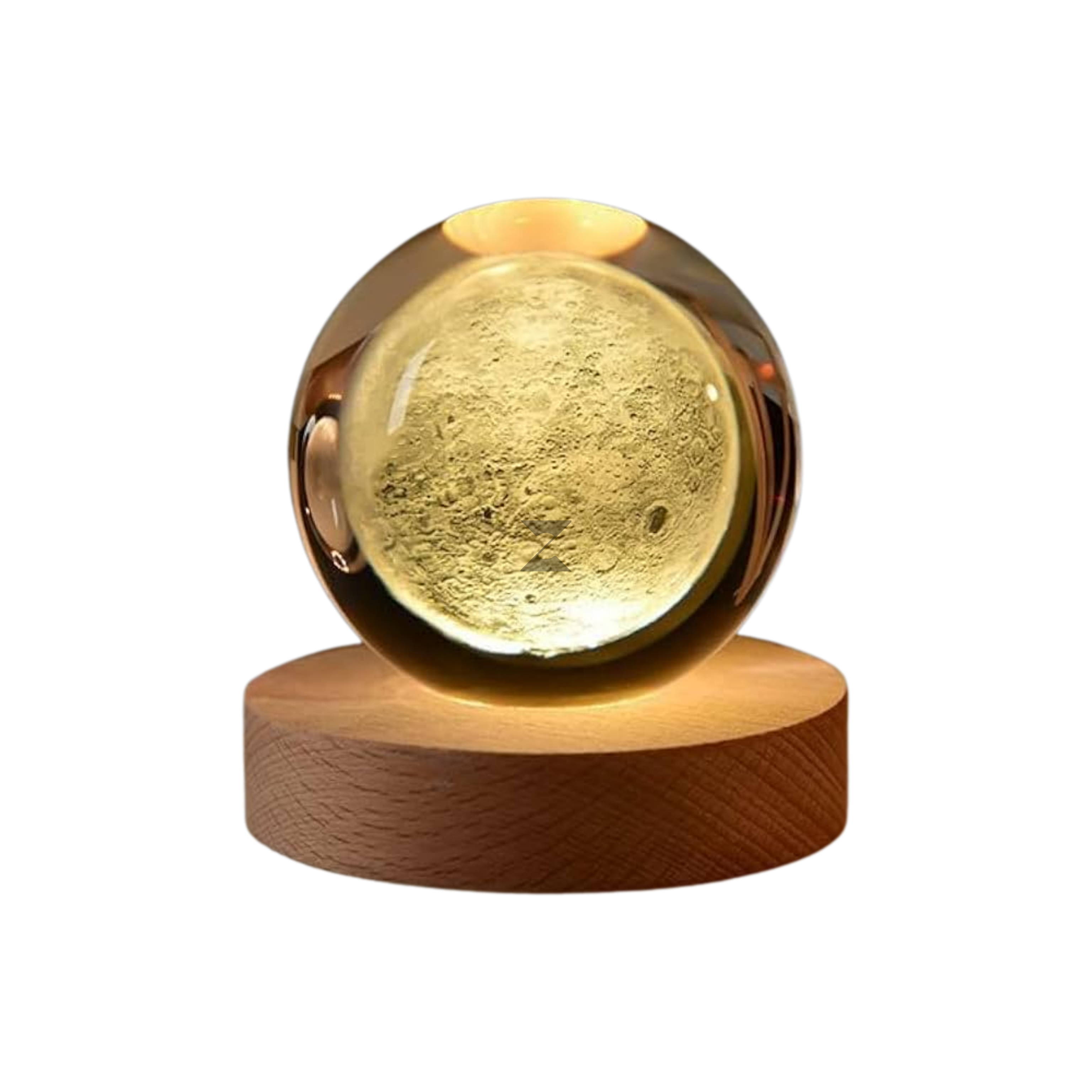 Zexxus MoonGlow 3D Crystal Lamp Ball with USB-Powered LED Light – Assorted Designs